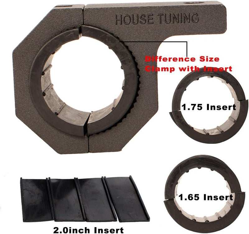 HOUSE TUNING 1.625 inche Horizontal Bar Clamps,Mounting Bracket Tube Clamp Roof Roll Cage Holder for Work HID LED Light Bar (2pcs-1.65" Clamp) - Image 4